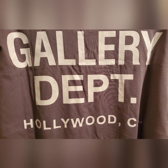 Gallery dept Hollywood CA Charcoal Grey t shirt mens large - Picture 3 of 10